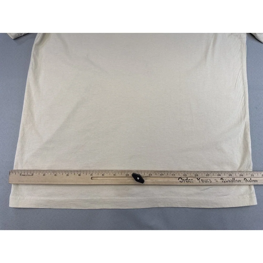 Pacsun Los Angeles Graphic Tee M Beige 100% Cotton Regular Fit Short City